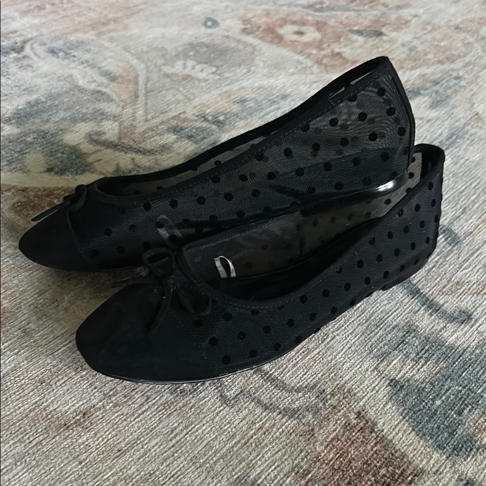J. Crew Black Lace Flats